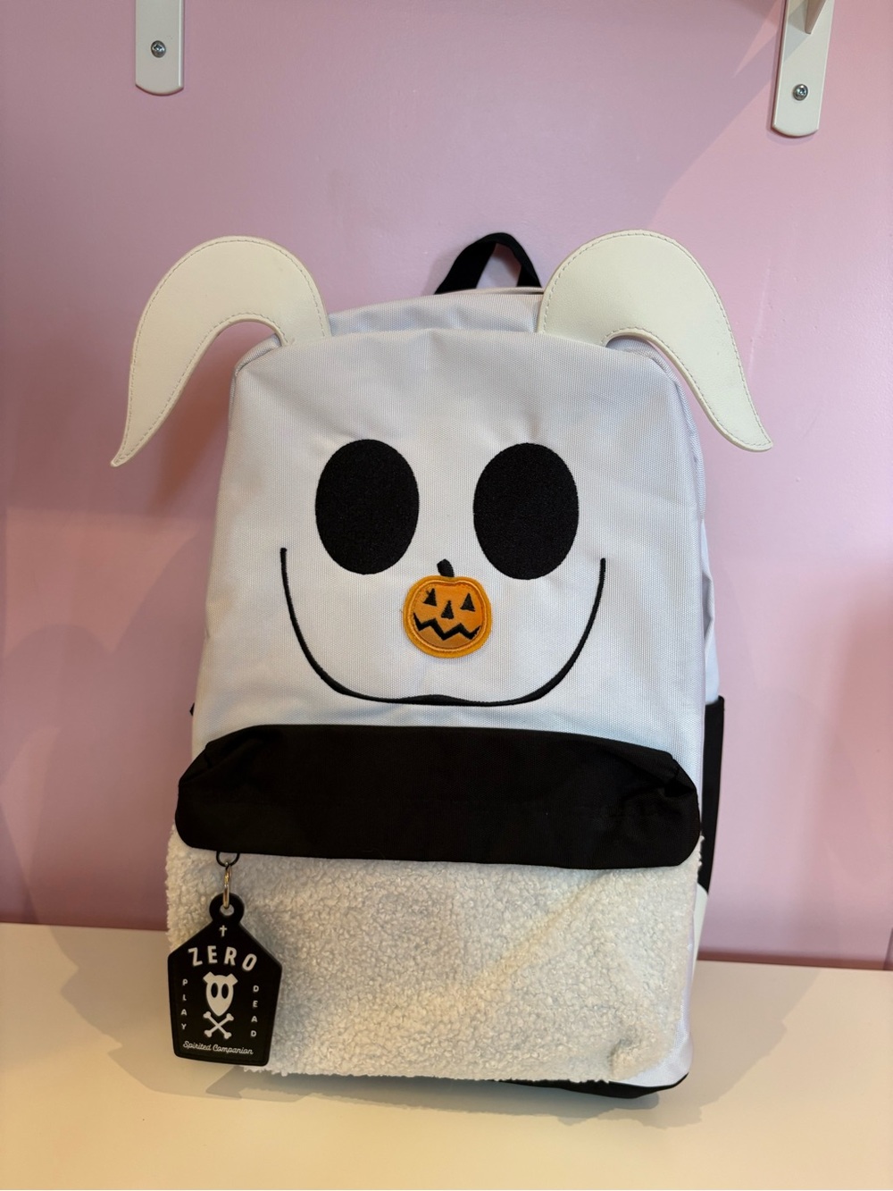 Disney Nightmare Before Christmas Zero Figural Fuzzy Backpack - Used Once 🖤🕷️
